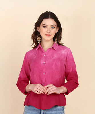maaesa Women Solid Casual Multicolor Shirt