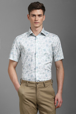 LOUIS PHILIPPE Men Printed Formal White Shirt
