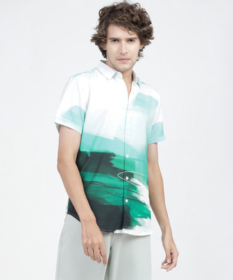 HIGHLANDER Men Printed Casual Multicolor Shirt