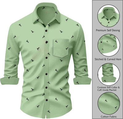 GOYANIENTRPRS Men Solid Casual Purple Shirt