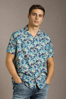LOUIS PHILIPPE Men Printed Casual Blue Shirt