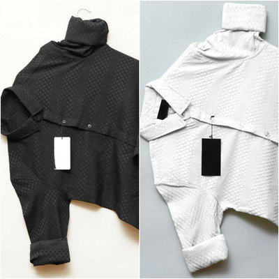 SHUBHFLAX Men Self Design Formal Black, White Shirt(Pack of 2)