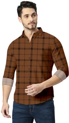 SAADIWALA Men Printed Casual Brown Shirt