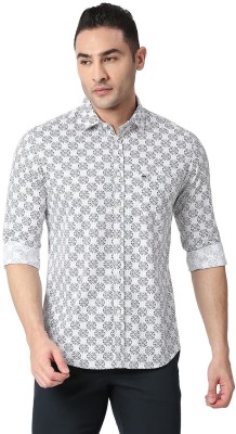 BASICS Men Printed Casual Grey Shirt