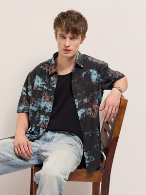 THE BEAR HOUSE Men Printed Casual Multicolor Shirt