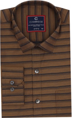 Cambridge Men Solid Formal Brown, Black Shirt