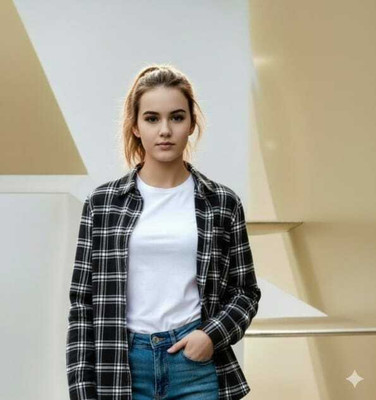 BOLD ARIA Women Checkered Casual Pink Shirt