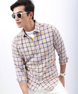 HIGHLANDER Men Checkered Casual Multicolor Shirt