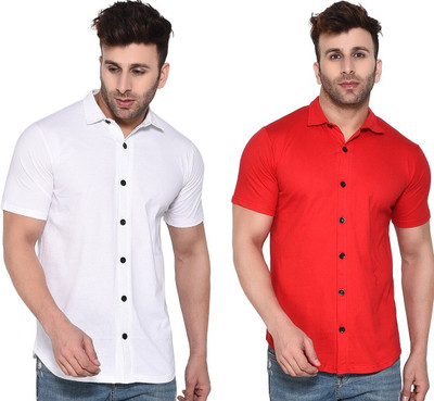 BEYOU FASHION Men Solid Formal Multicolor Shirt(Pack of 2)