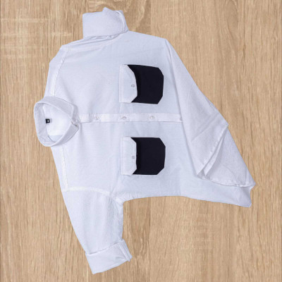 ShirtSqure Fashion Men Solid Casual White Shirt