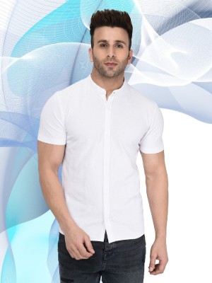 Wild West Men Solid Casual White Shirt