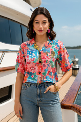 Dressberry Women Graphic Print Casual Multicolor Shirt