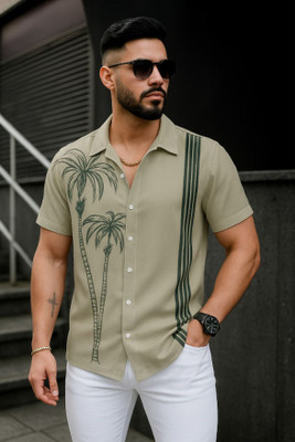 SHFASHION Men Printed Casual Multicolor Shirt