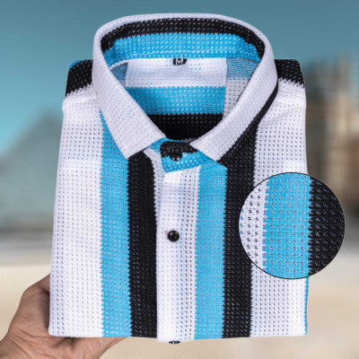 HEJAMAA CREATION Men Self Design Casual Multicolor Shirt