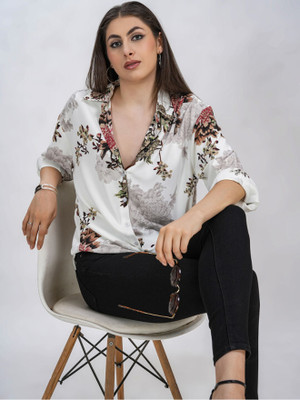 clobug Women Printed Casual Multicolor Shirt