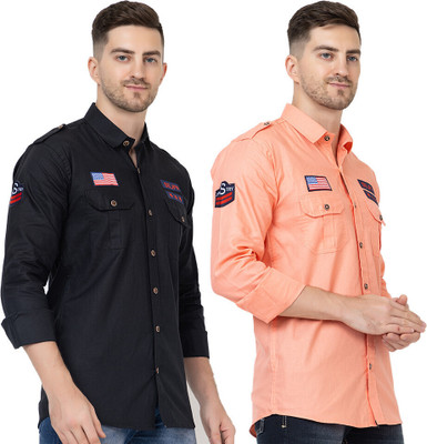 Modernity Men Printed Casual Multicolor Shirt(Pack of 2)