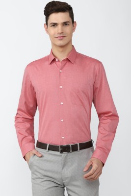 PETER ENGLAND Men Self Design Formal Pink Shirt