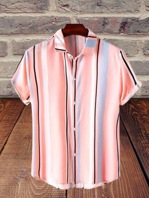 NAYRADEC Men Striped Formal Multicolor Shirt