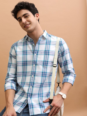 HIGHLANDER Men Checkered Casual Multicolor Shirt