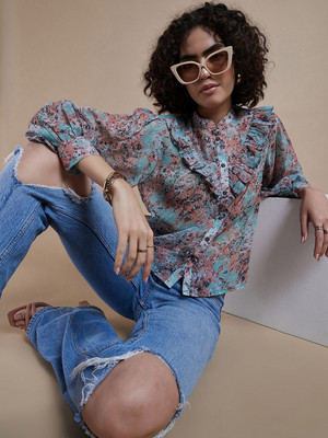 CORSICA Women Printed Casual Multicolor Shirt