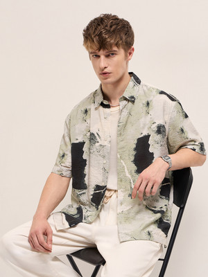 THE BEAR HOUSE Men Printed Casual Multicolor Shirt