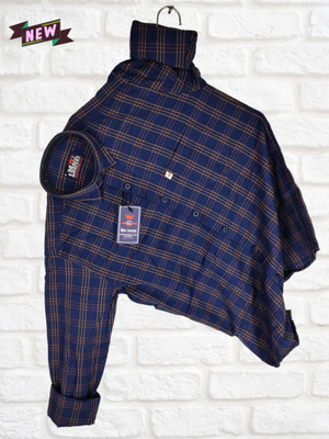 VK WINTER WEAR Men Checkered Casual Multicolor Shirt