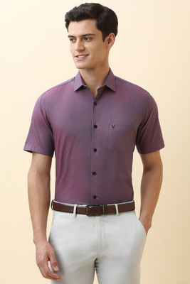 Allen Solly Men Solid Formal Purple Shirt