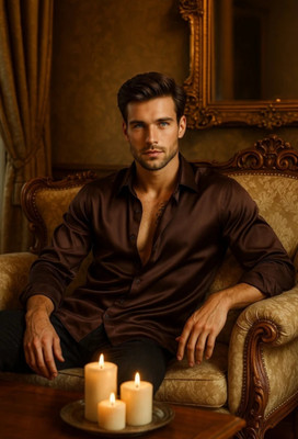 FABDACK Men Solid Casual White Shirt