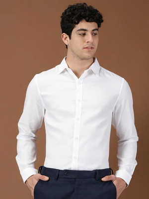 INVICTUS Men Solid Formal White Shirt
