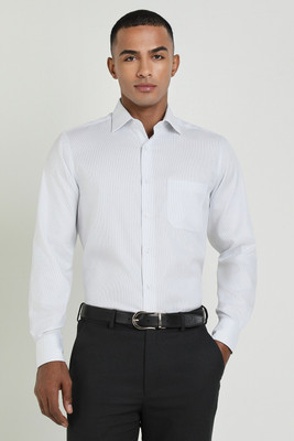 Allen Solly Men Solid Formal White Shirt