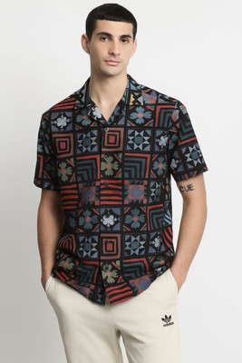 ristey Men Printed Casual Multicolor Shirt