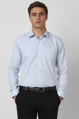 VAN HEUSEN Men Solid Formal Light Blue Shirt