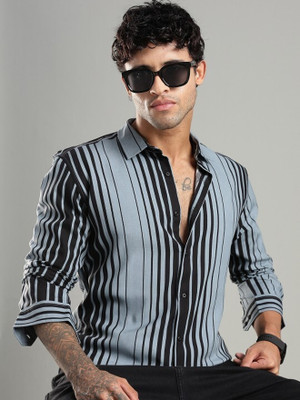iCome Men Striped Casual Multicolor Shirt