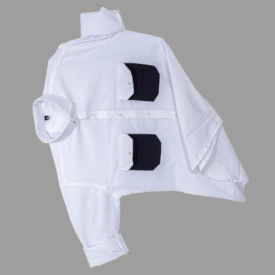 Vrunda tavi Men Solid Casual White Shirt