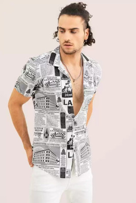Floura Men Printed Casual Multicolor Shirt