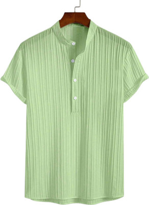 Mishubh Enterprise Men Solid Casual Light Green Shirt