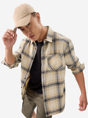 The Souled Store Men Checkered Casual Multicolor Shirt