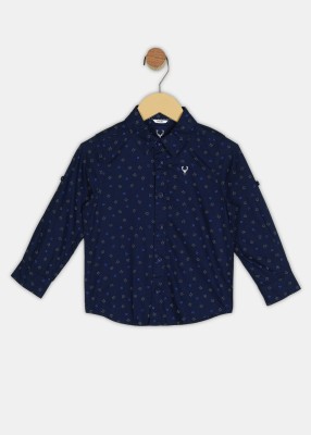 Allen Solly Boys Printed Casual Black Shirt