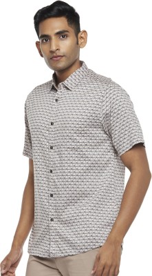 Byford by Pantaloons Men Printed Casual Grey Shirt