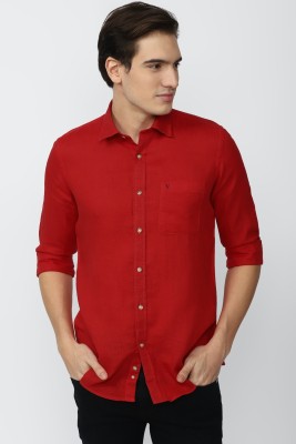 VAN HEUSEN Men Solid Casual Red Shirt