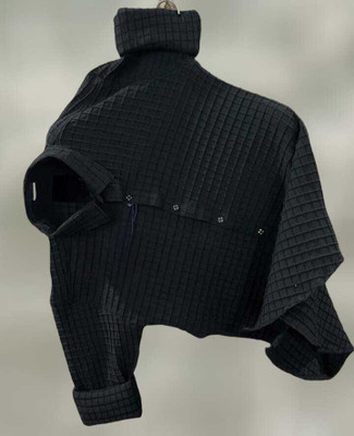 Vrunda tavi Men Self Design Casual Black Shirt