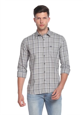 Arrow Sport Men Checkered Casual Grey Shirt