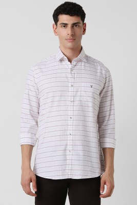 VAN HEUSEN SPORT Men Checkered Casual White Shirt