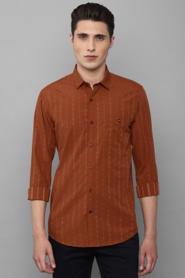 LOUIS PHILIPPE Men Self Design Casual Brown Shirt