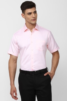 VAN HEUSEN Men Solid Formal Pink Shirt