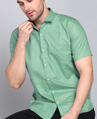 METRONAUT Men Solid Casual Green Shirt