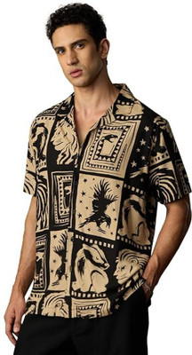 ristey Men Printed Casual Multicolor Shirt