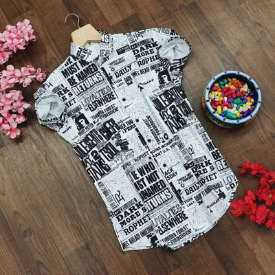 COOL BOY Men Printed Casual Black, Light Green Shirt