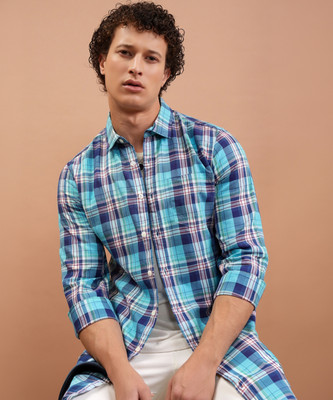 HIGHLANDER Men Checkered Casual Multicolor Shirt