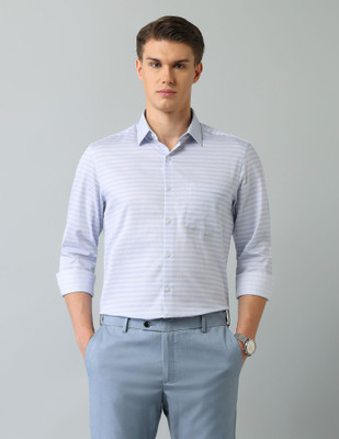 ARROW Men Geometric Print Formal Blue Shirt